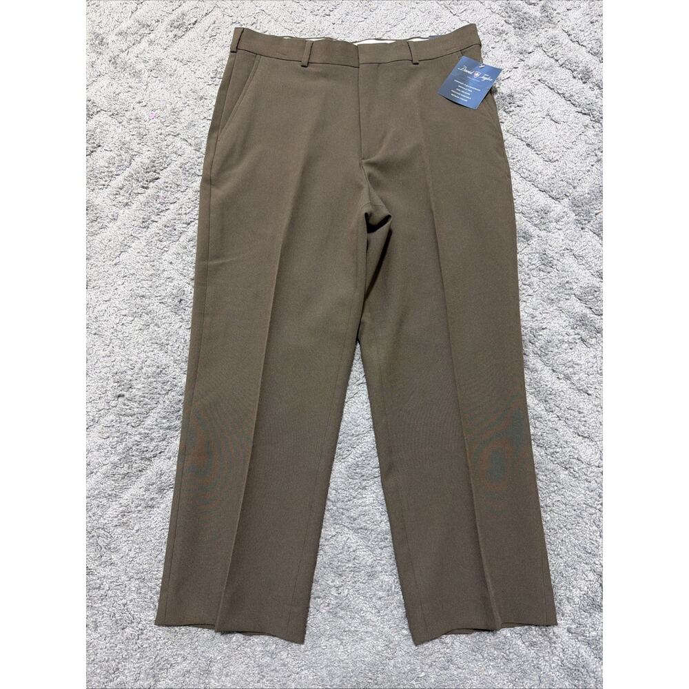 David Taylor Heather Tan Flexslax Waistband Men's 40 x 27 Pants NWT